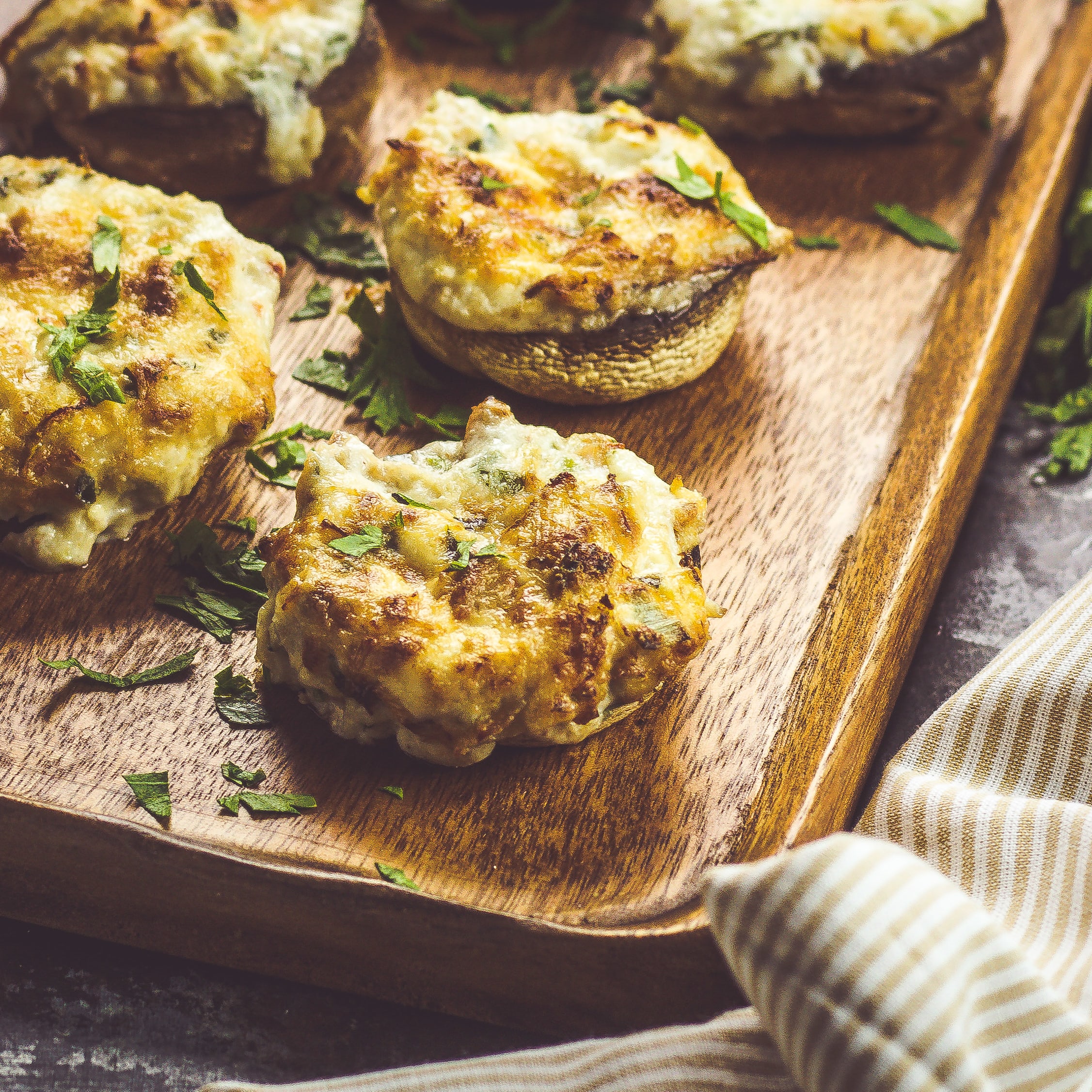 Easy Crabmeat Stuffed Mushrooms Recipe - Savvy Saving Couple