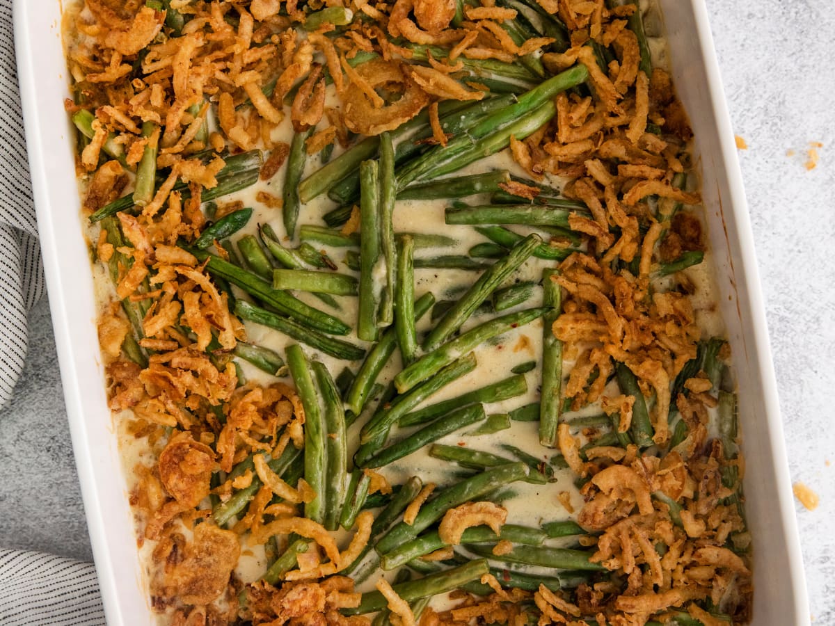 Green Bean Casserole with No Mushroom Soup