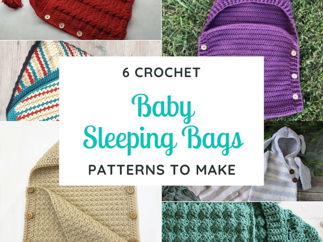 Crochet baby sleeping online bag