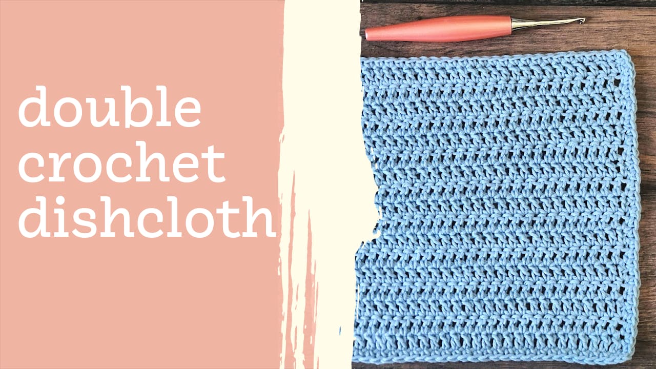 Easy Double Crochet Dishcloth Pattern - ChristaCoDesign
