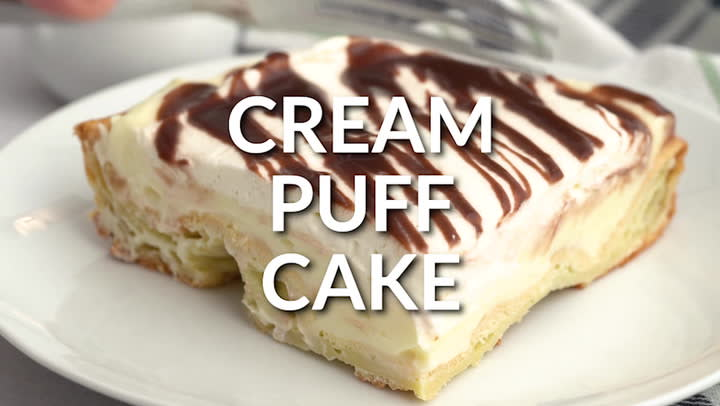 Cream Puff Cake - Plowing Through Life