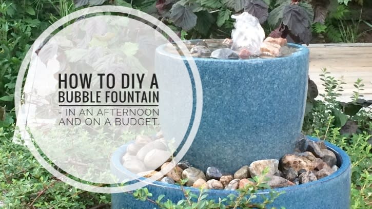 How To Make A DIY Bubble Fountain Garden Water Feature (in An Afternoon &  On A Budget!)