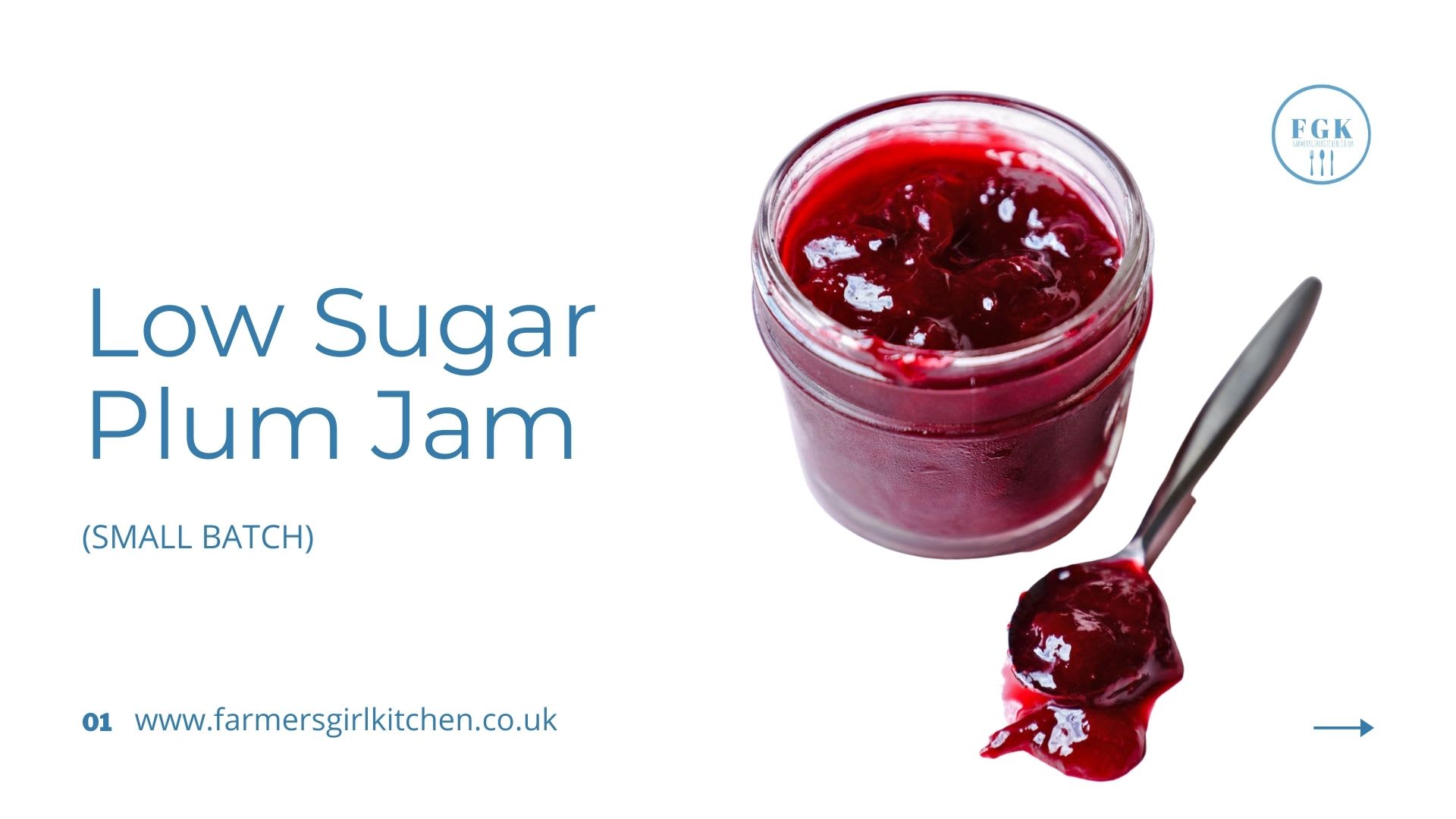Low Sugar Plum Jam (Small Batch) - Farmersgirl Kitchen
