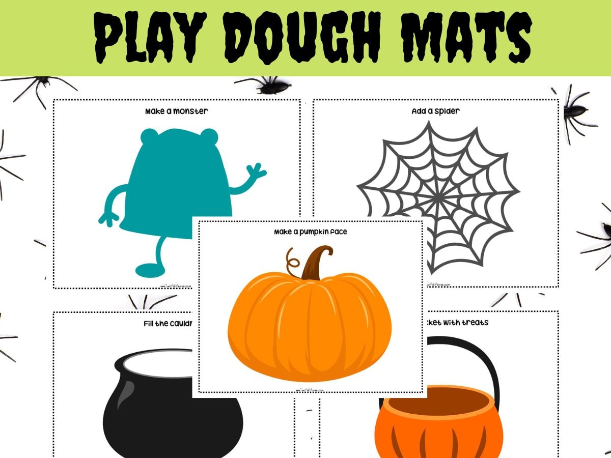 Free Halloween Play Dough Mats