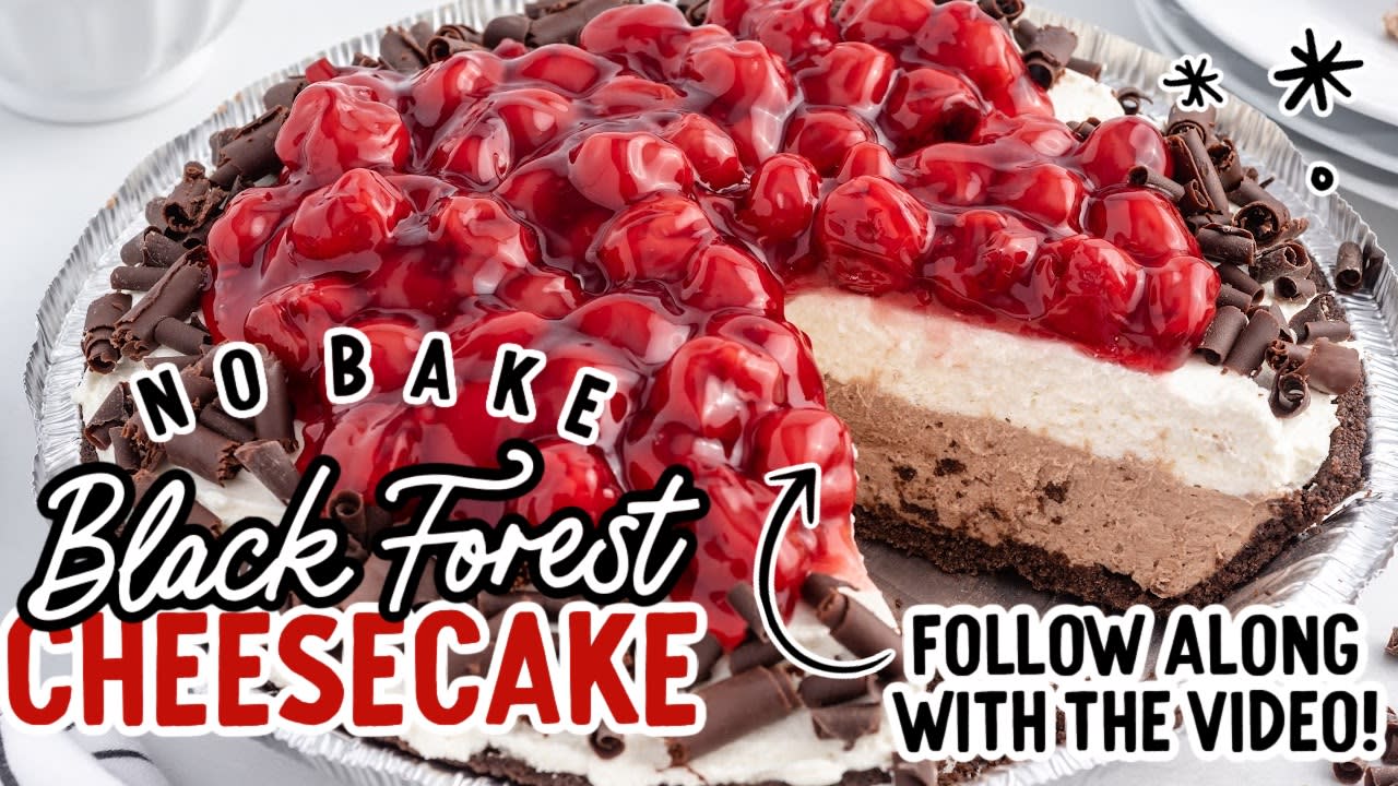 No Bake Black Forest Pie - Together as Family