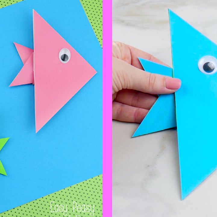 Easy Origami Fish Origami For Kids Easy Peasy And Fun