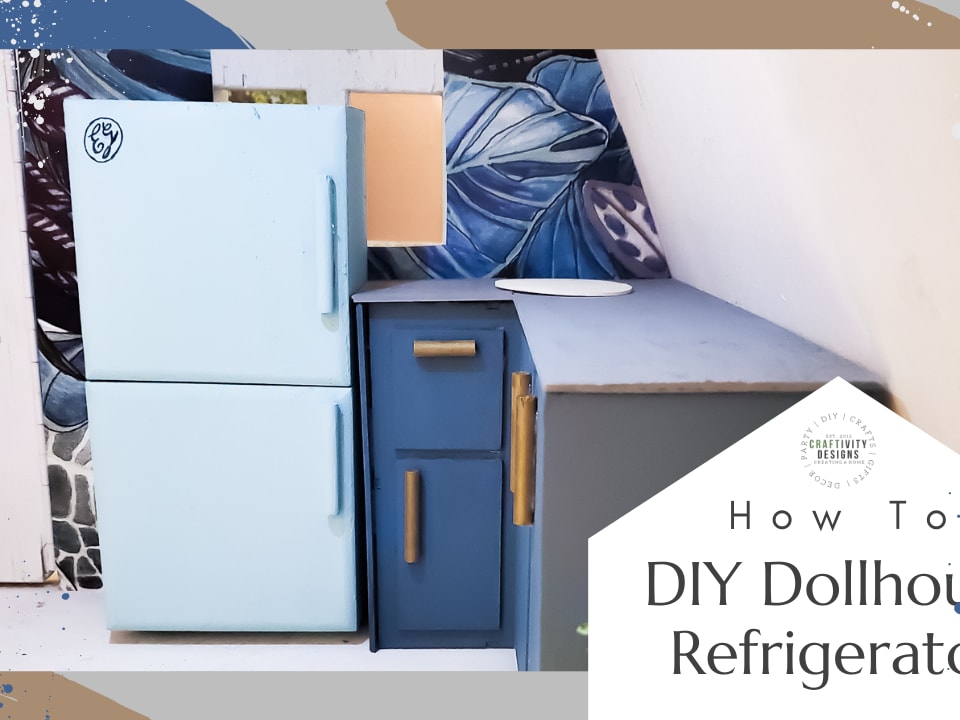 Dollhouse refrigerator diy sales