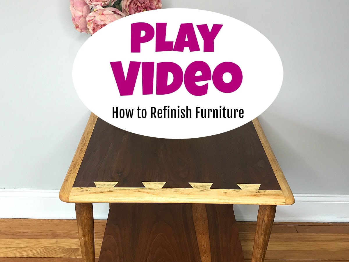 Refinish sales walnut table