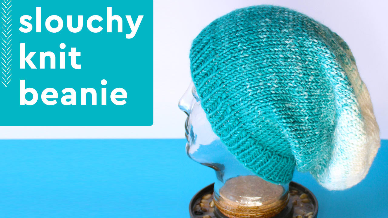 Simple Beanie Hat Knitting Pattern PurlsAndPixels