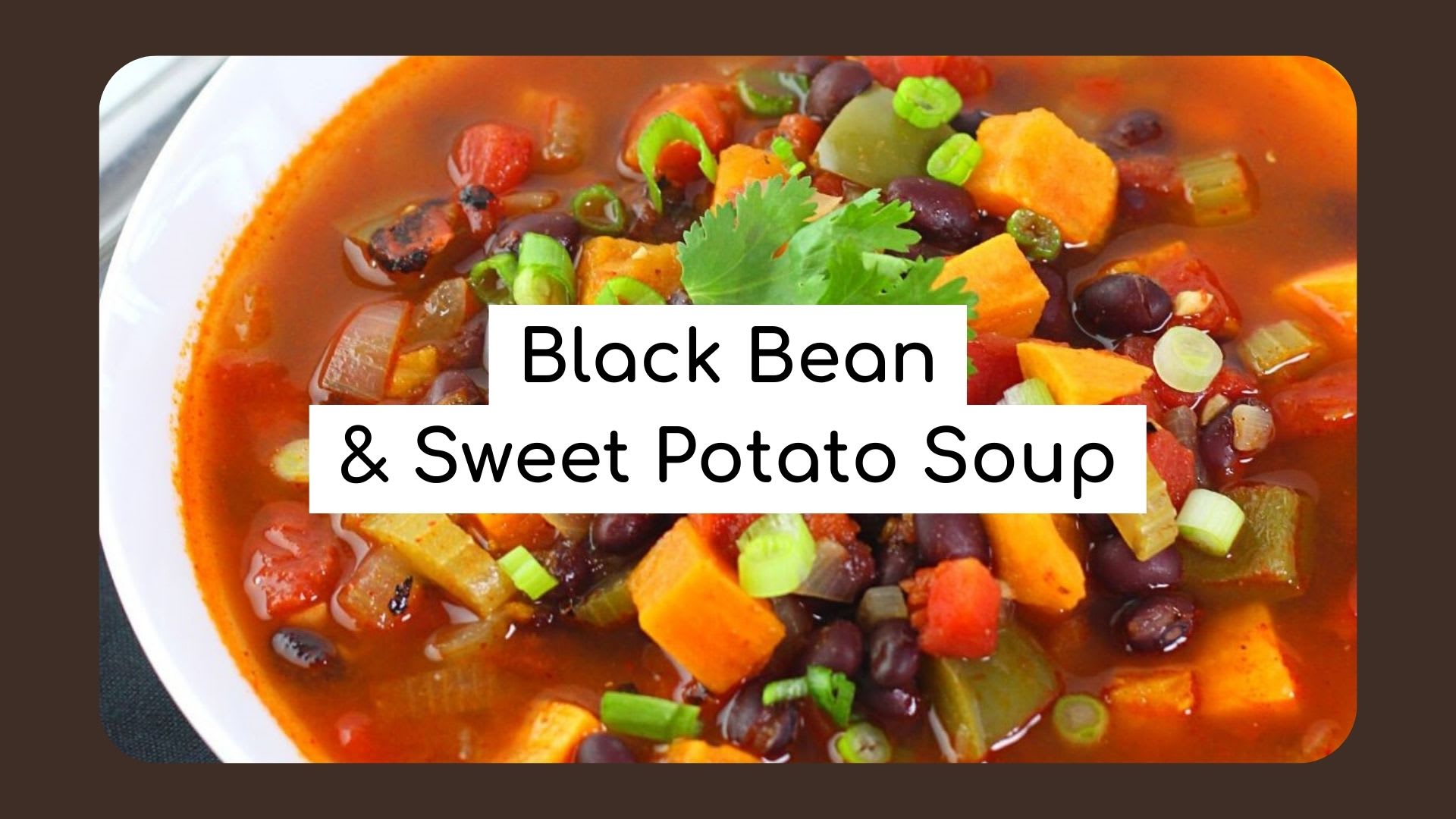 Black bean sweet potato soup instant pot top