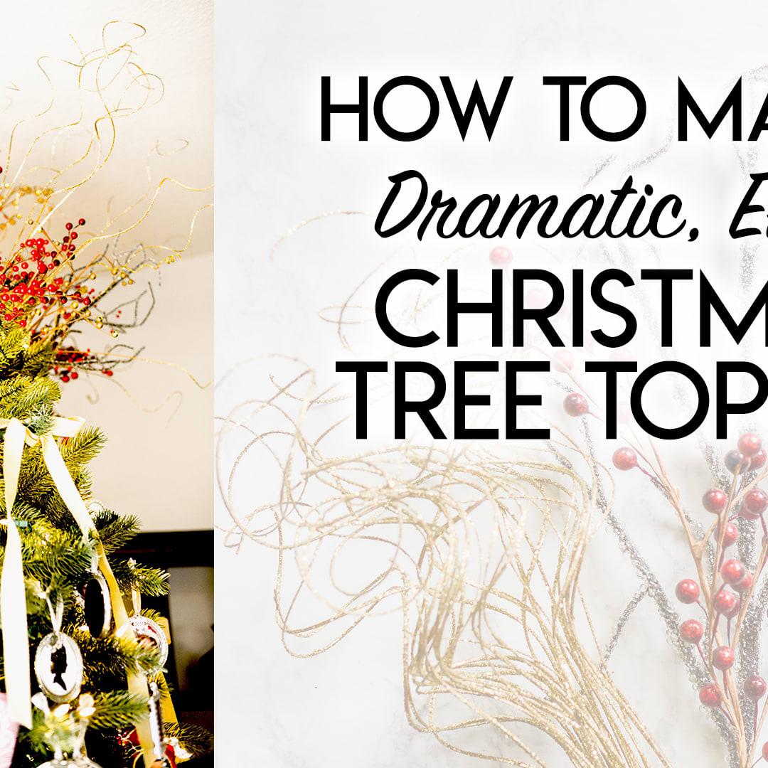 How to Make a Bow Christmas Tree Topper - The Creek Line House