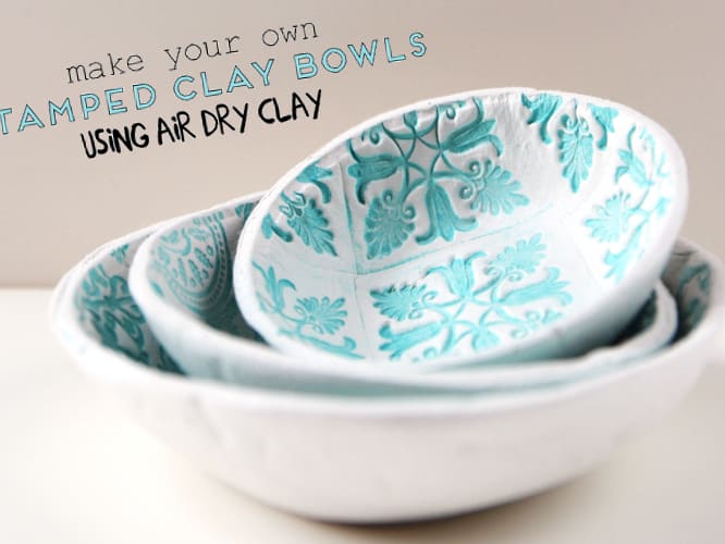 DIY Clay Bowl - Homey Oh My