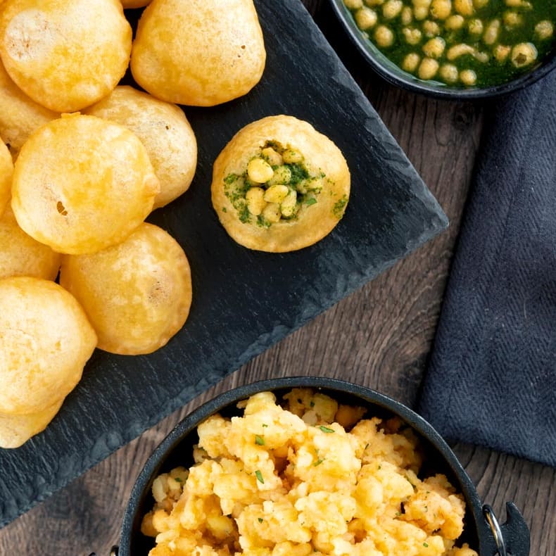 Best Homemade Pani Puri / Golgappe Recipe - The Belly Rules The Mind