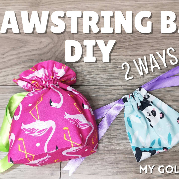 How To Make a Fast and Easy Drawstring Jewelery Bag - Easy Homemade  Christmas Gifts 