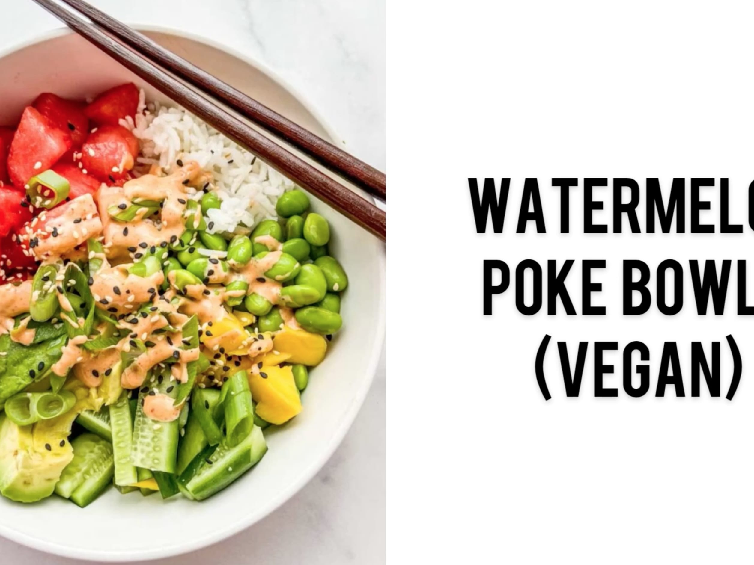 Watermelon Poke Bowl - This Healthy Table