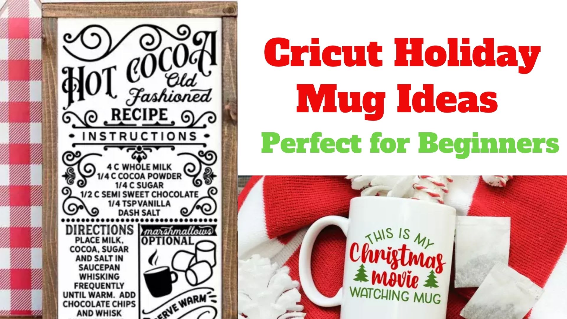 Easy Cricut Craft: Holiday Gift Mugs - Dash Of Evans