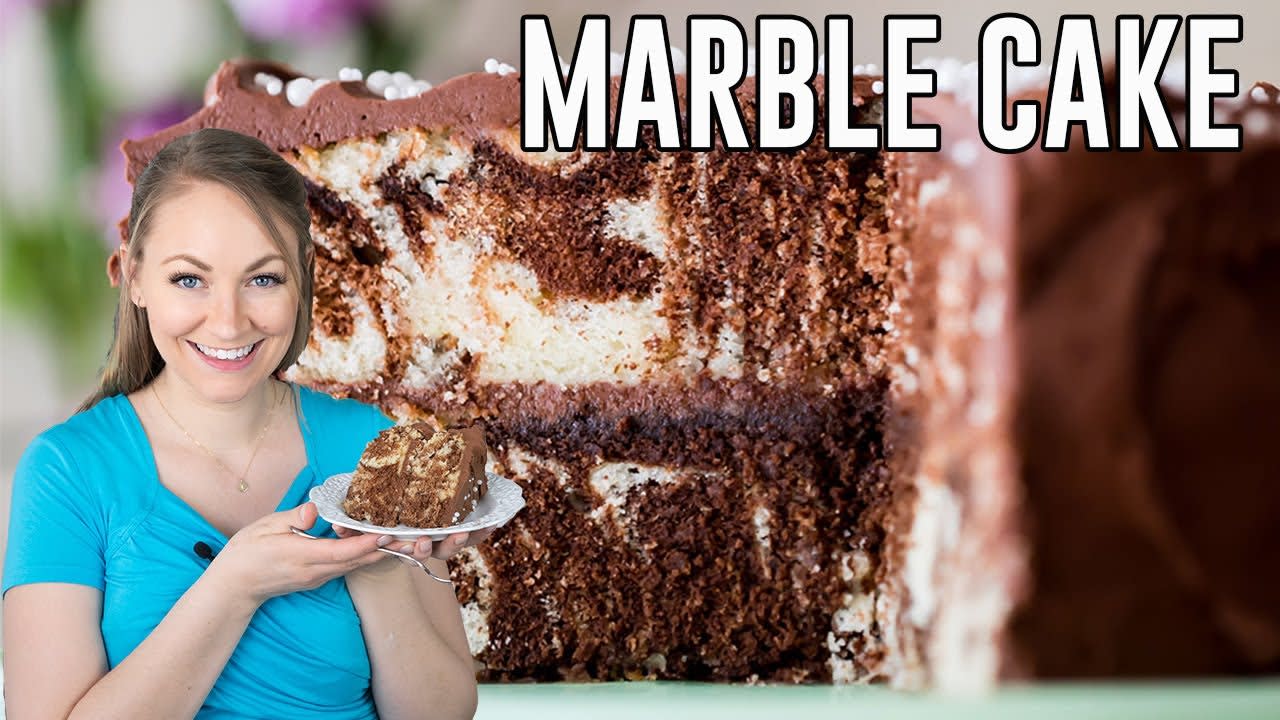 Marble Cake Recipe • Love From The Oven