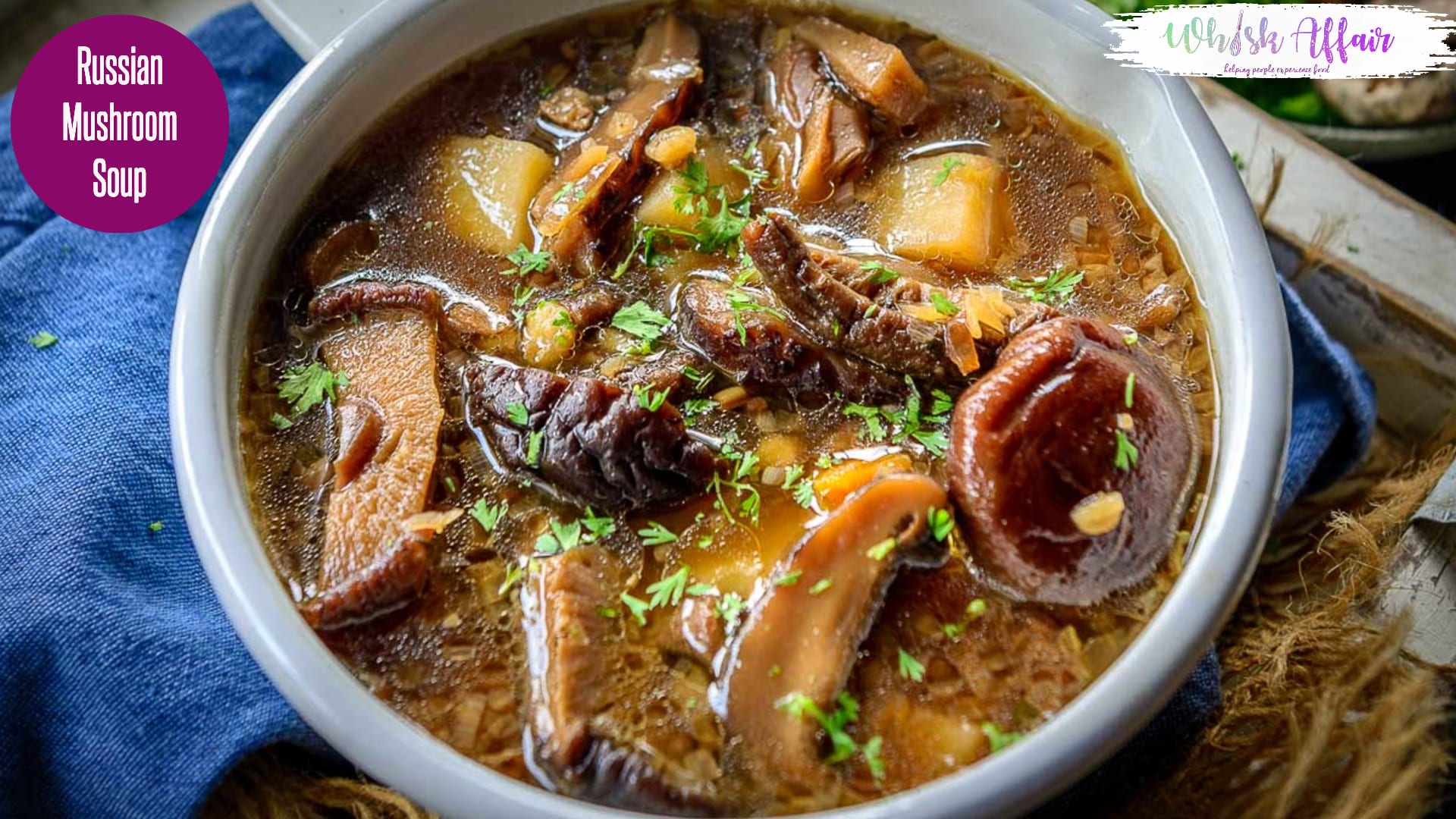 Russian Mushroom Soup Video Recipe