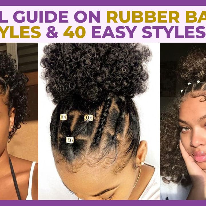 40 Easy Rubber Band Hairstyles on Natural Hair To Try in 2023 - Coils and  Glory