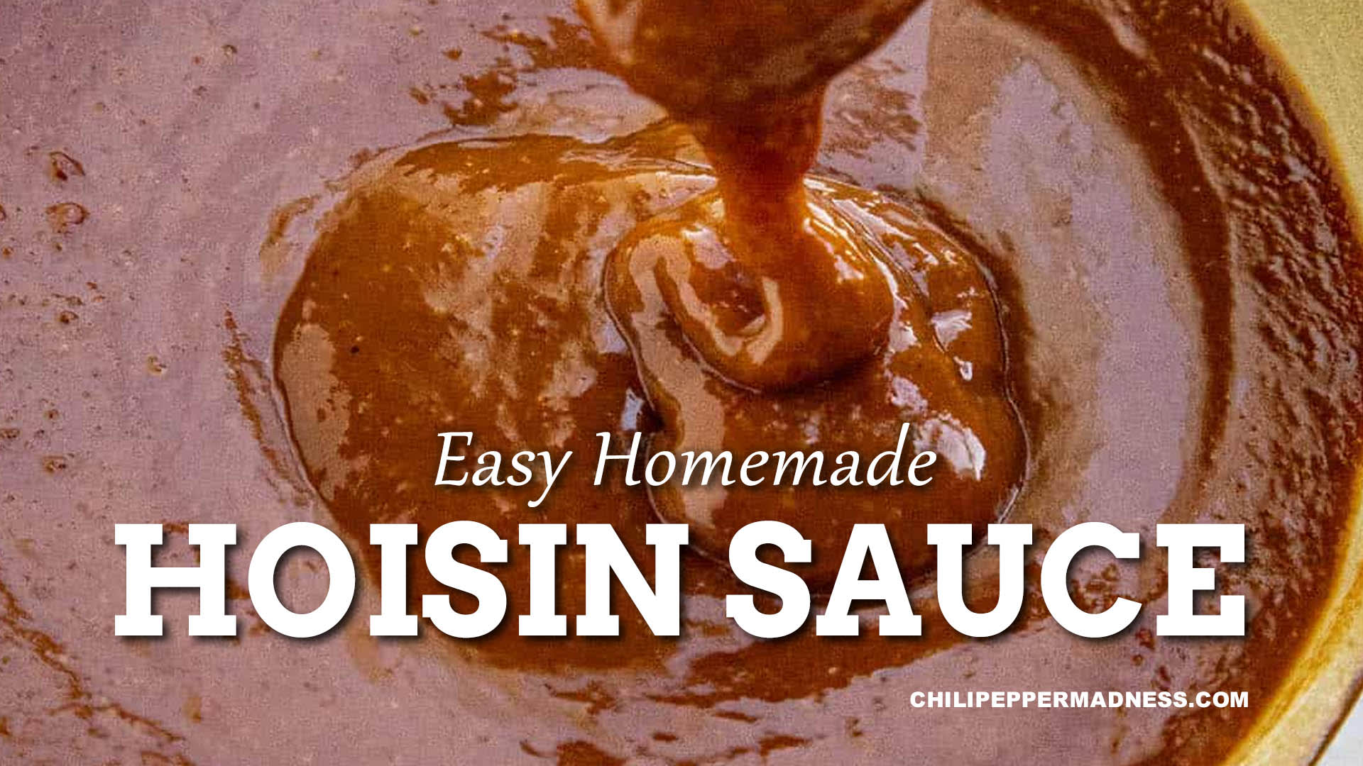 Easy Homemade Hoisin Sauce Recipe
