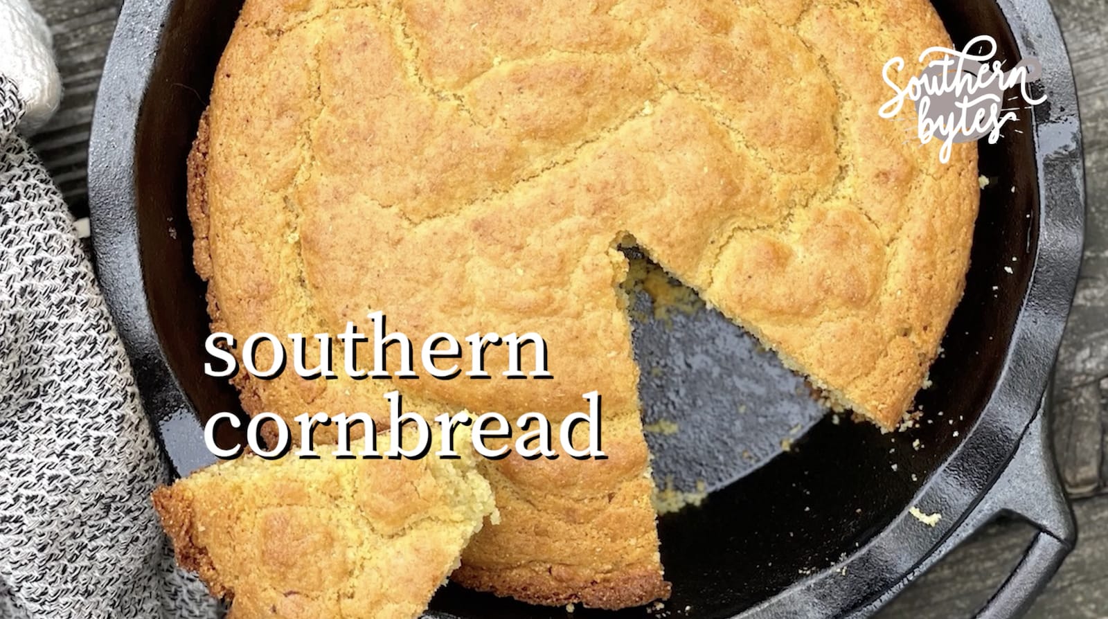 Sweet Cornbread in a Cast-Iron Skillet - Southern Bytes