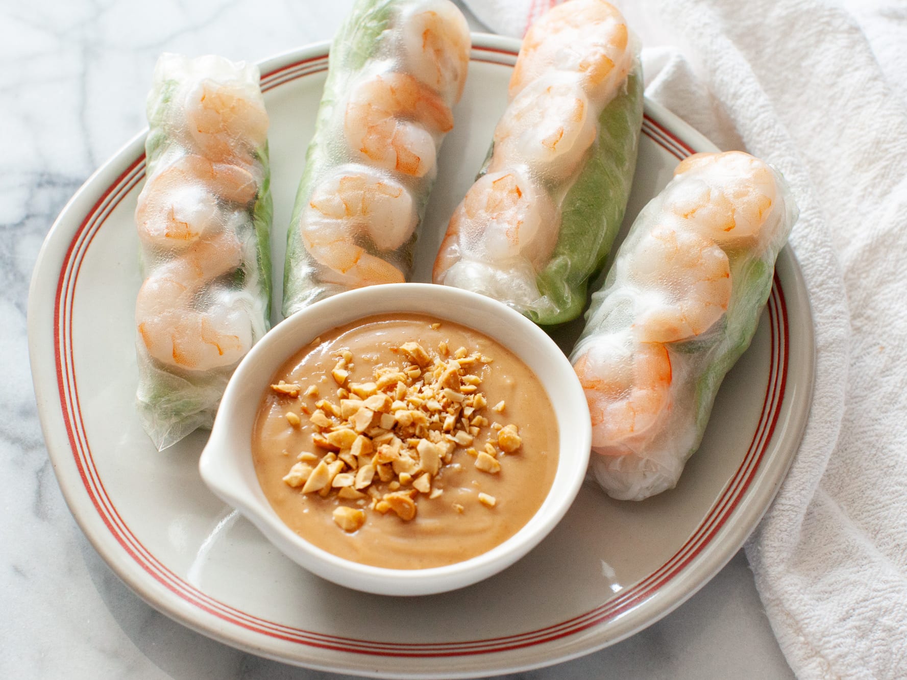Fresh Spring Rolls Without Noodles