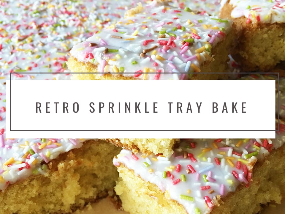 Old Skool Retro Sprinkle Tray Bake