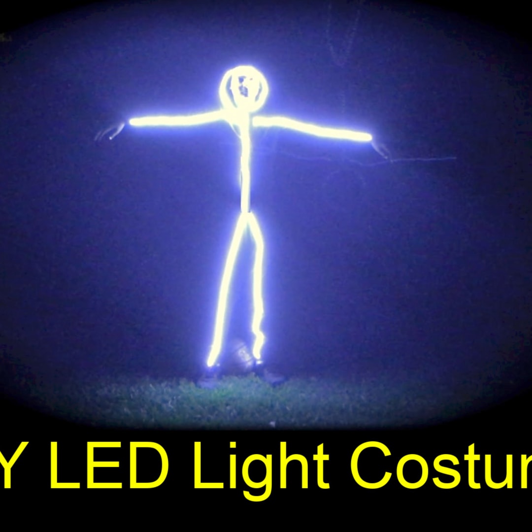 DIY LED Light Stick Figure Costume