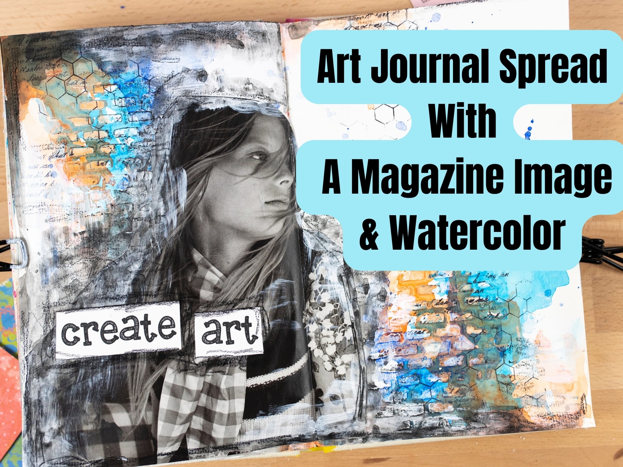 Creating Mixed Media Collage In Your Art Journal With Paint And Paper