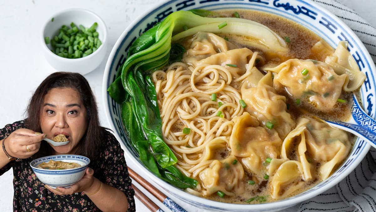 Super Easy 10-Minute Lazy Wonton Noodle Soup — JASMINE PAK