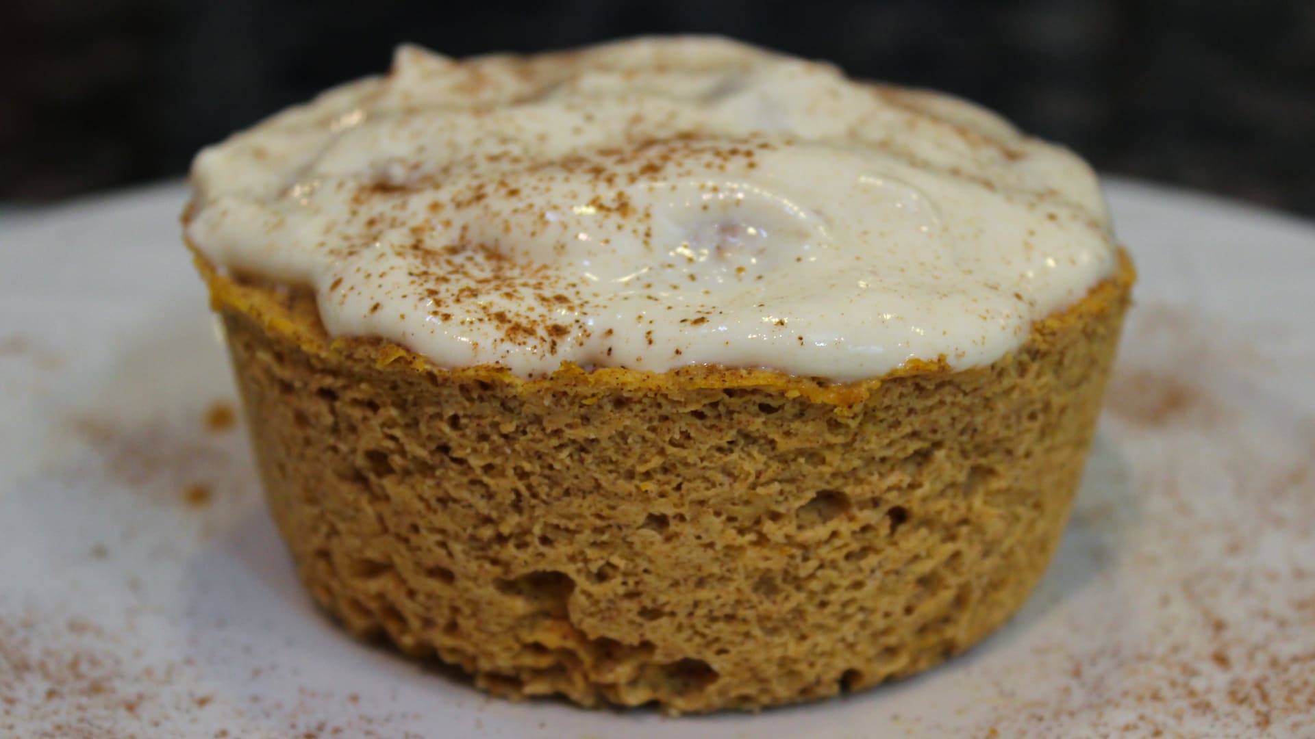 Microwave Protein Pumpkin Cake