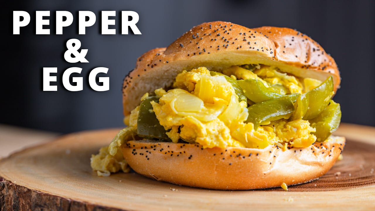 Pepper and Egg Sandwich - NY Pizzeria Style - Sip and Feast