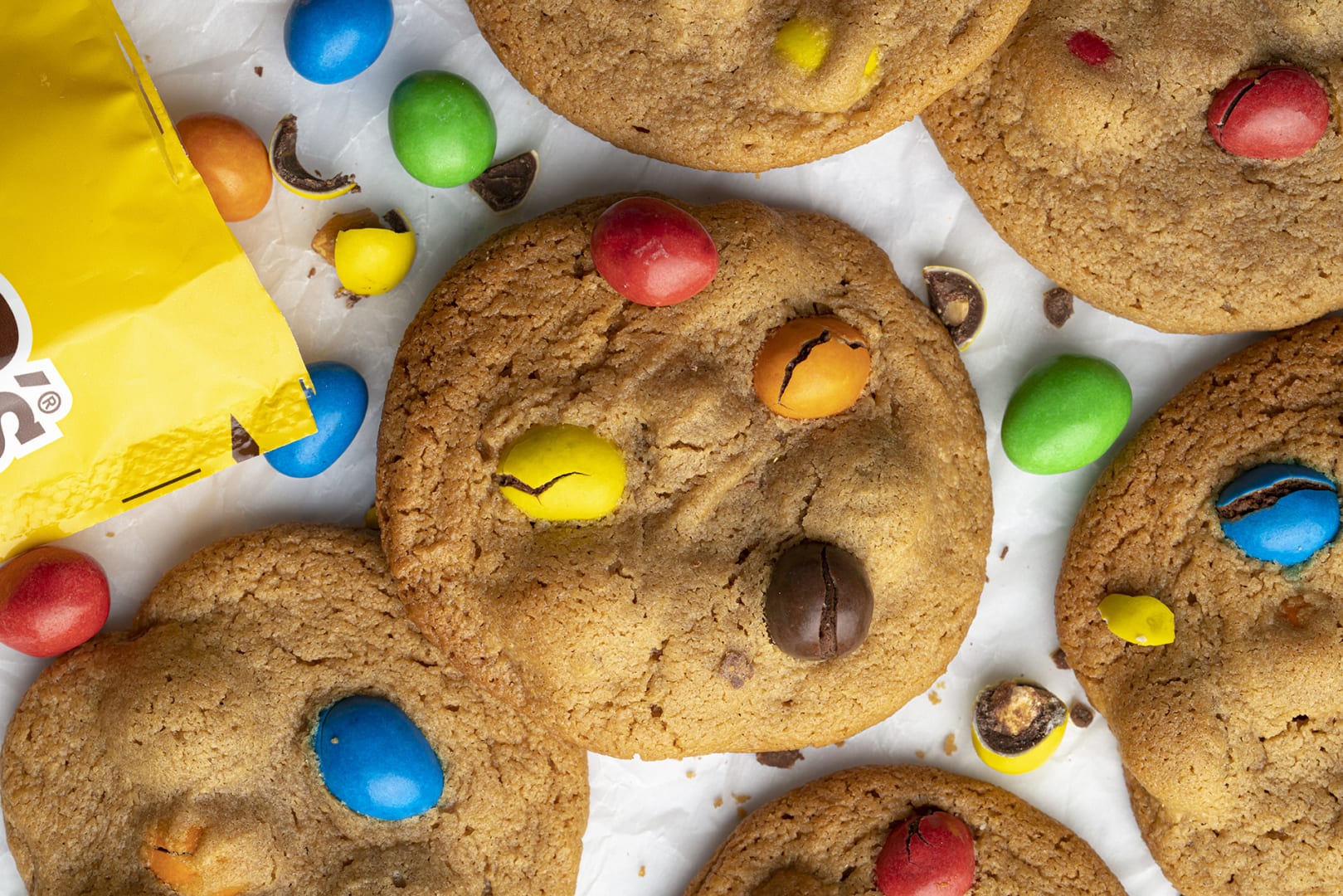 4-Ingredient Peanut M&M's Cookies Recipe (gluten-free)