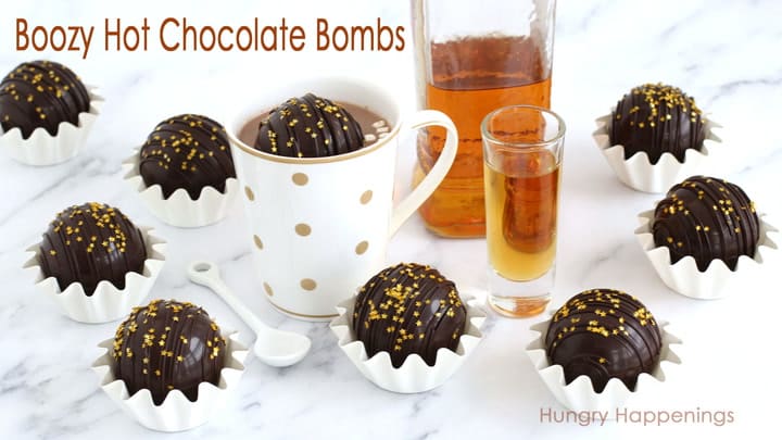 Boozy Hot Chocolate Bombs