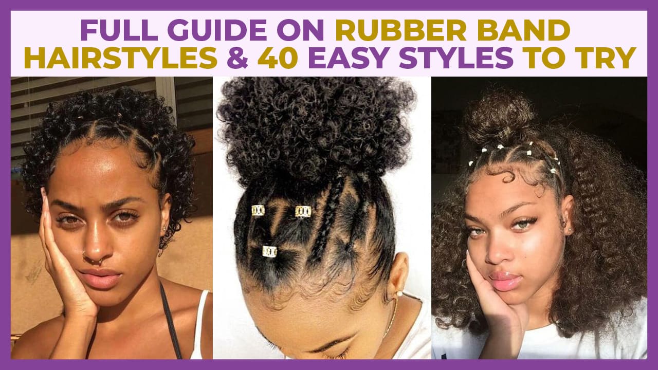 40 Easy Rubber Band Hairstyles on Natural Hair To Try in 2023 - Coils and  Glory