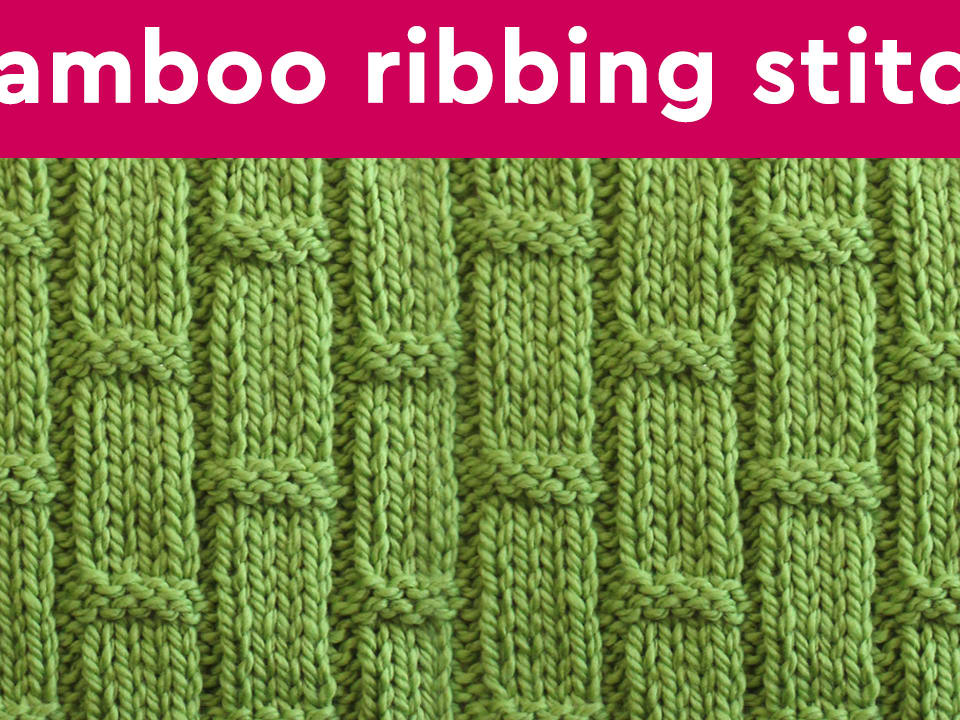 Bamboo Stitch Knitting Pattern - Studio Knit