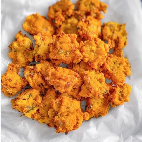 Cabbage Moong Dal Pakoda (Moong Lentil Fritters)