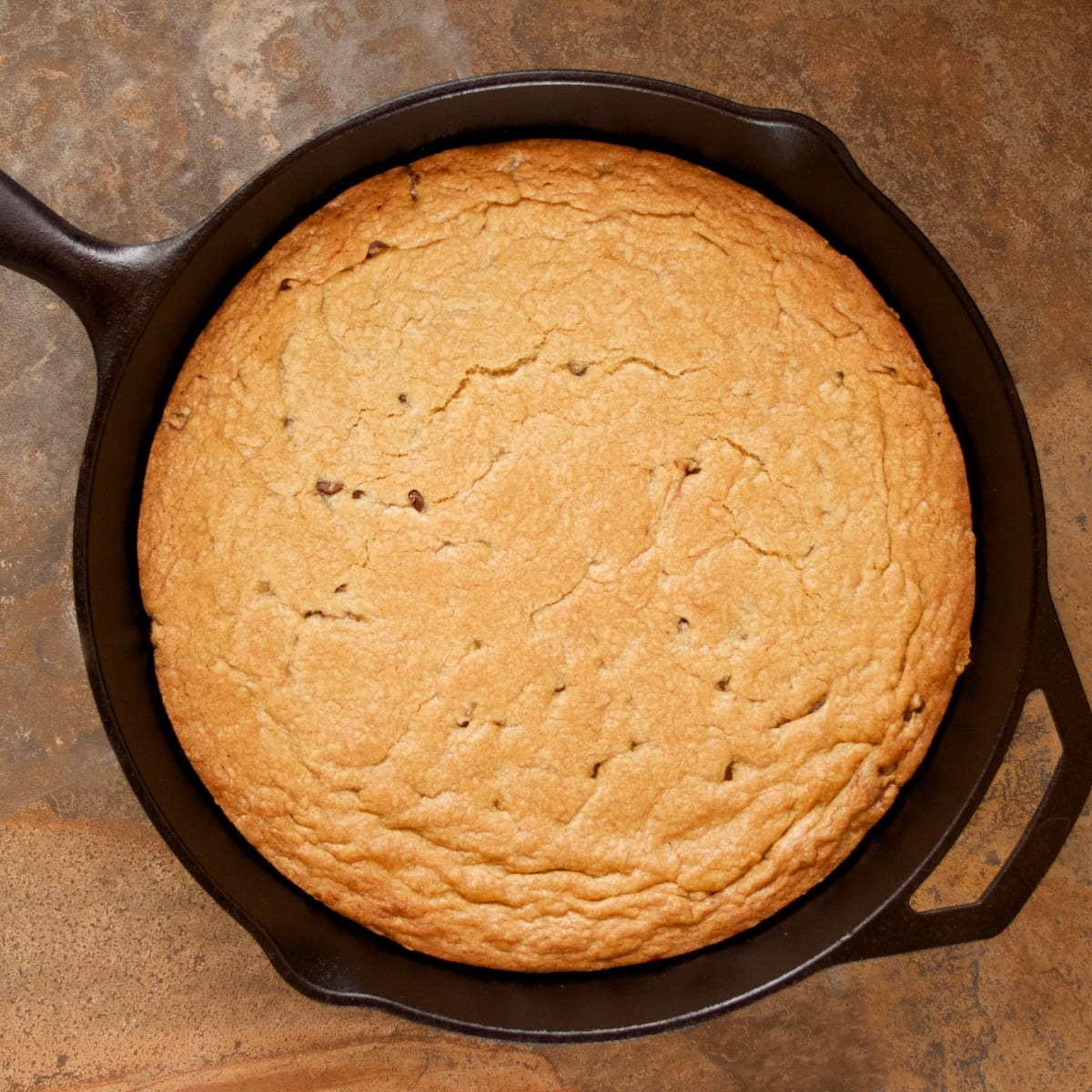 Cast Iron Chocolate Chip Cookie (Healthy, Easy) - Brae's Bites