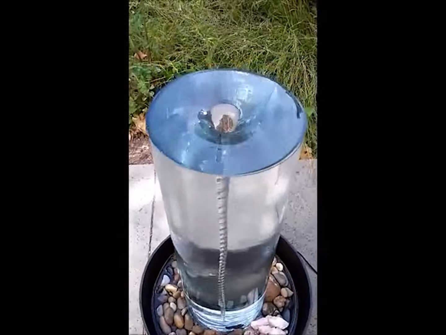 How to make a pet tornado – the homemade vortex water fountain  Backyard  water feature, Water features in the garden, Garden fountains