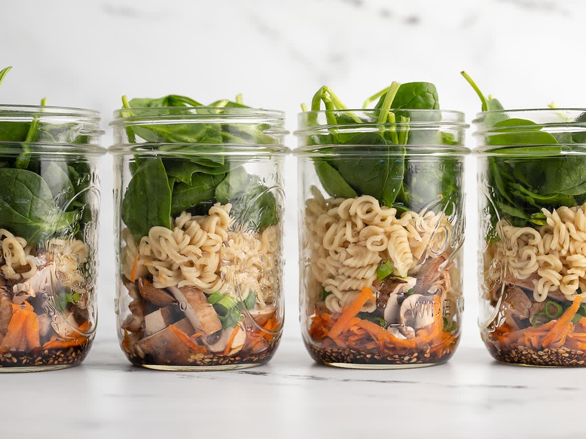 Meal Prep Noodle Soup Jars - Budget Bytes