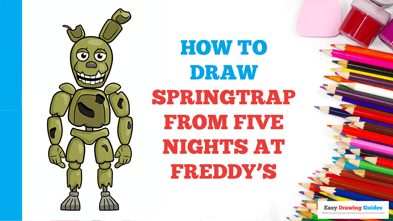 How to draw Springtrap (Five Nights at Freddy's) 