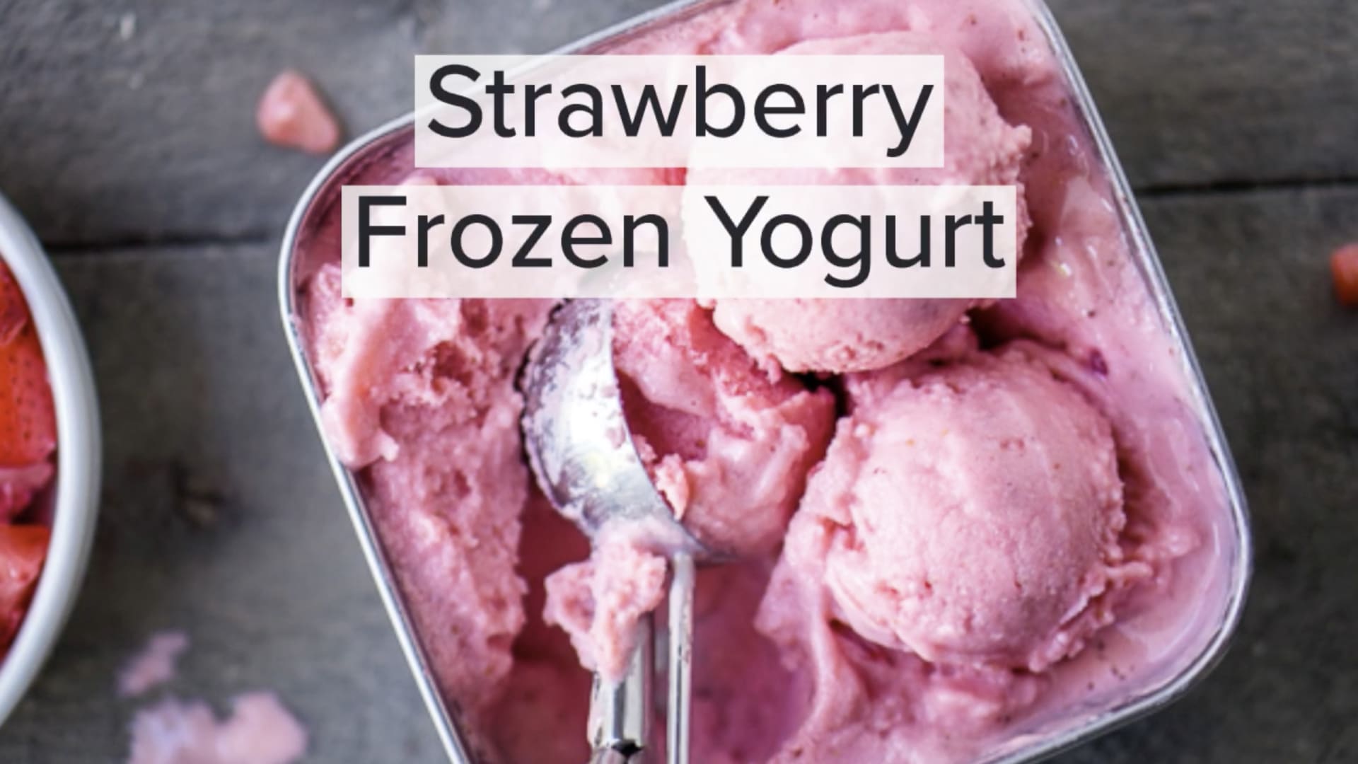 strawberry frozen yogurt kitchenaid