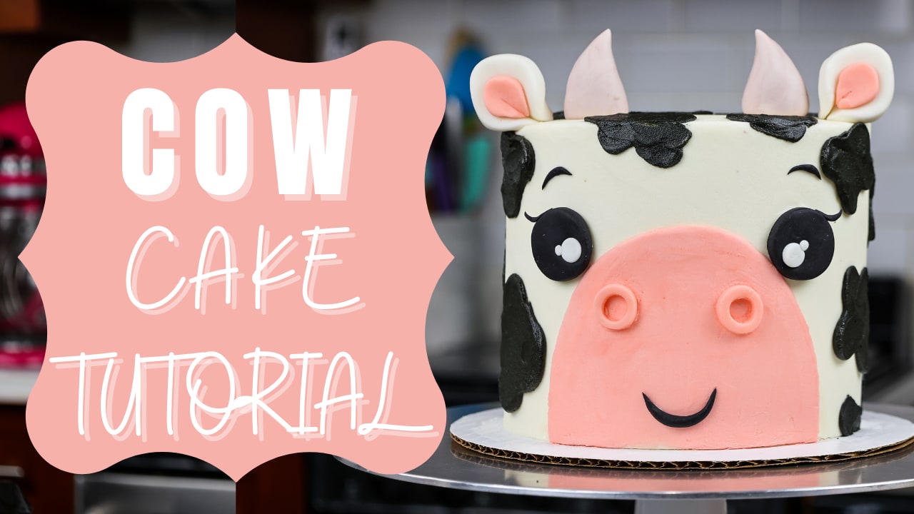 Online Cake Order - Cow Head Cake #154Animals – Michael Angelo's