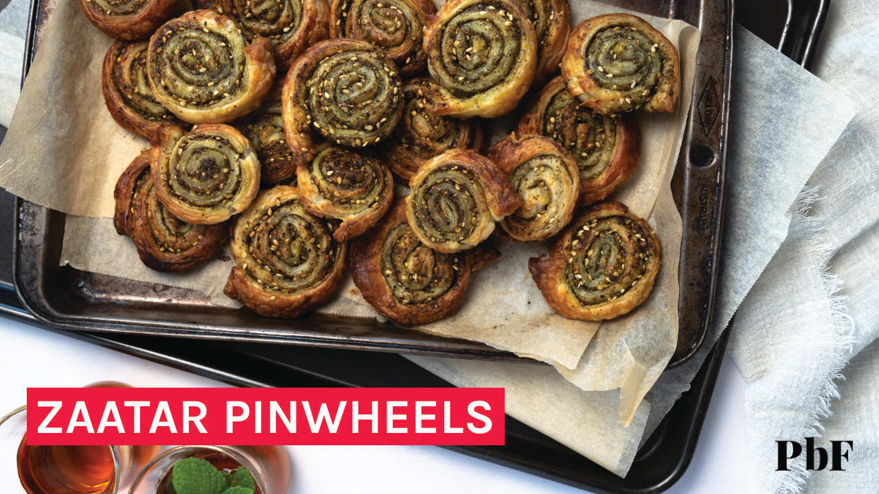 Zaatar Puff Pastry Pinwheels (Easy 3 Ingredients)