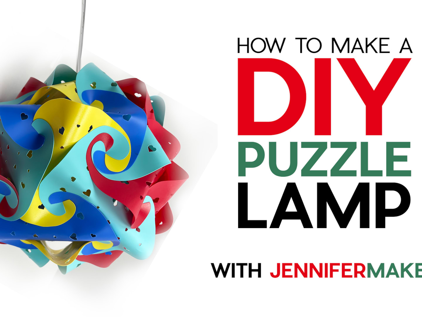 DIY Puzzle Lamp: Let's Make a Fun IQ Lamp! - Jennifer Maker