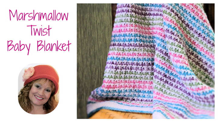 Marshmallow crochet baby blanket shop