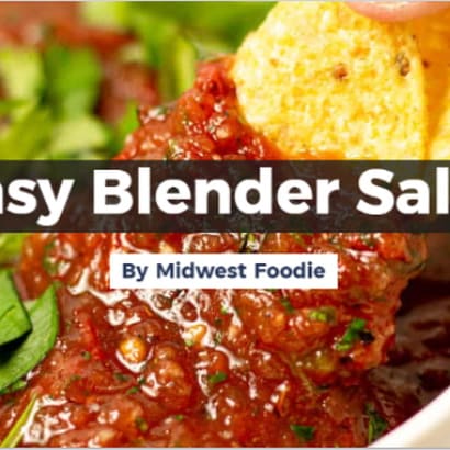 Blender Salsa (Easy Restaurant Style) - One Sweet Appetite