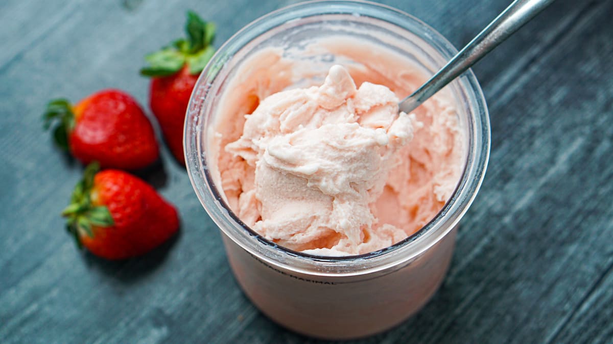 Ninja Creami Strawberry Ice Cream