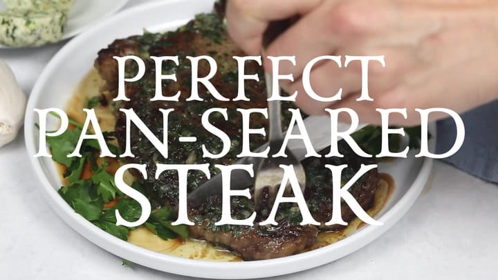 Perfect Pan Seared Steak - Jamie Geller
