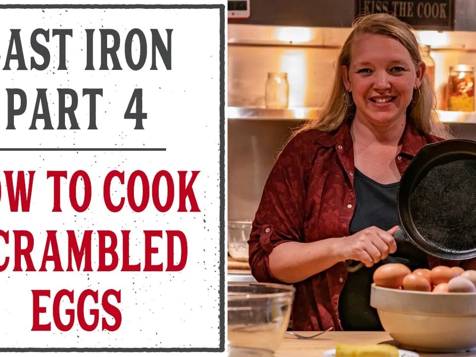 How to Make Non-Stick Eggs in a Cast Iron Skillet • The Prairie Homestead